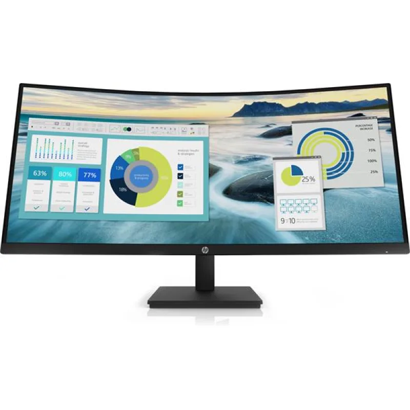 HP P34hc G4, 34.0/VA, 3440x1440/100Hz, 3500:1, 5 ms, 250cd, HDMI/DP/USB-C…