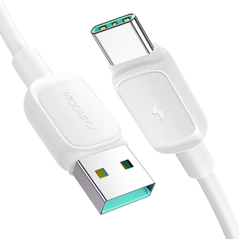 Viacfarebný kábel Joyroom A14 USB-A / USB-C 3A 1,2 m – biely
