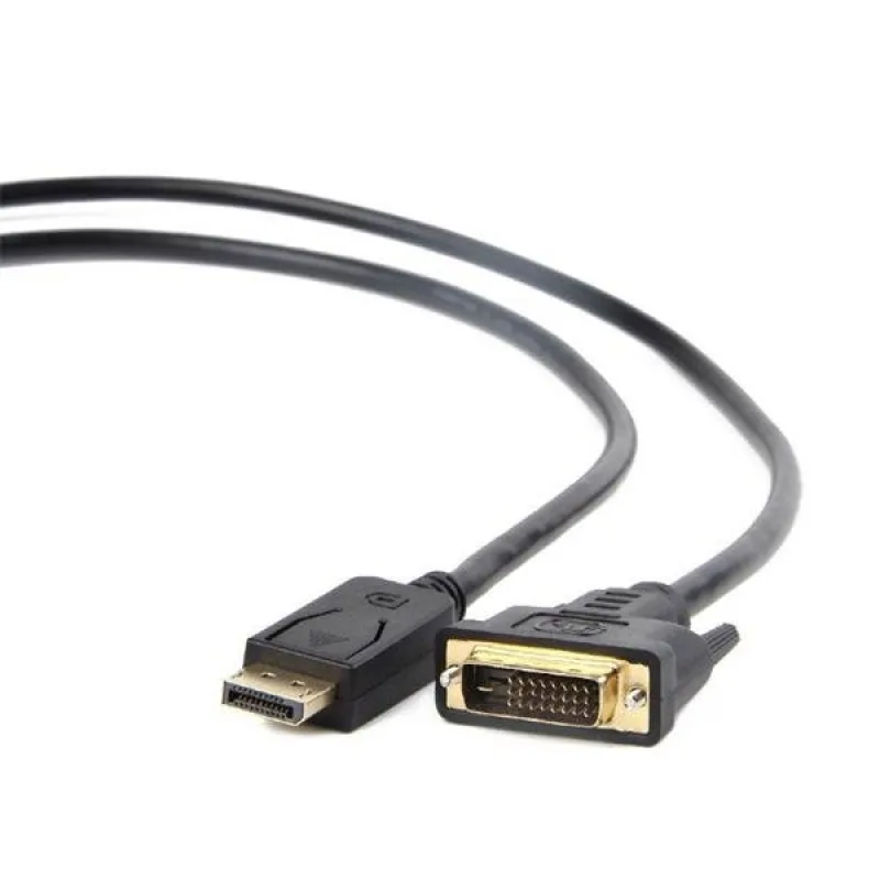 Gembird kábel DisplayPort (M) na DVI (M), 1m, čierny CC-DPM-DVIM-1M