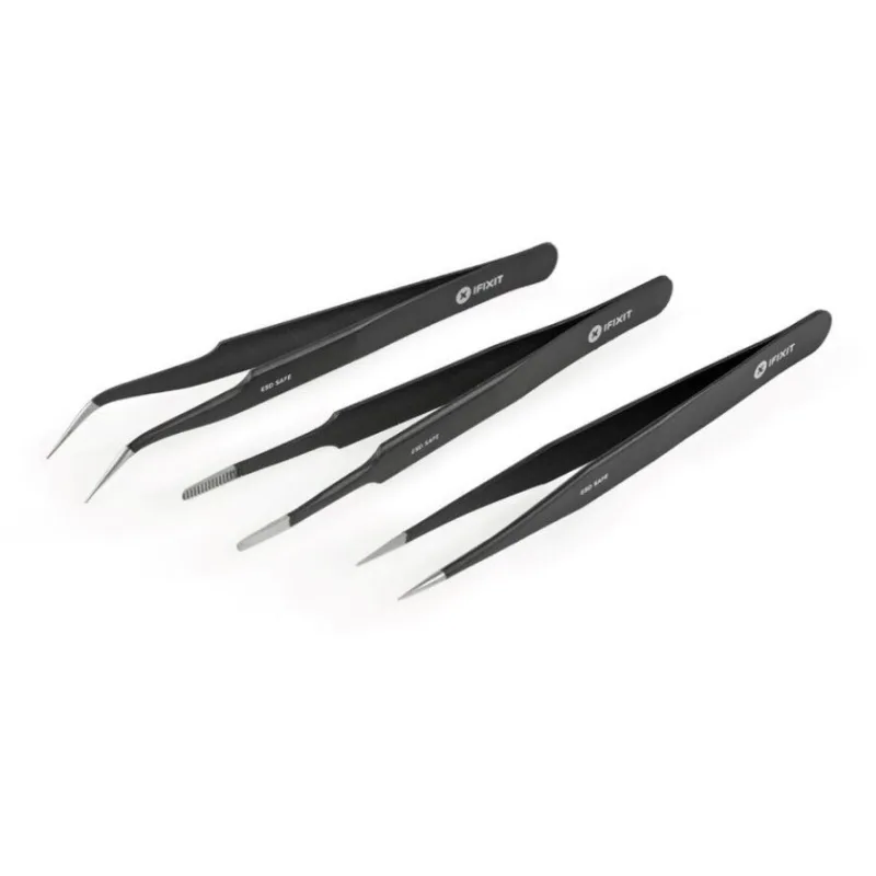 iFixit Precision Tweezers Set Pro, ESD Safe, sada 3 pinziet IF145-060-3
