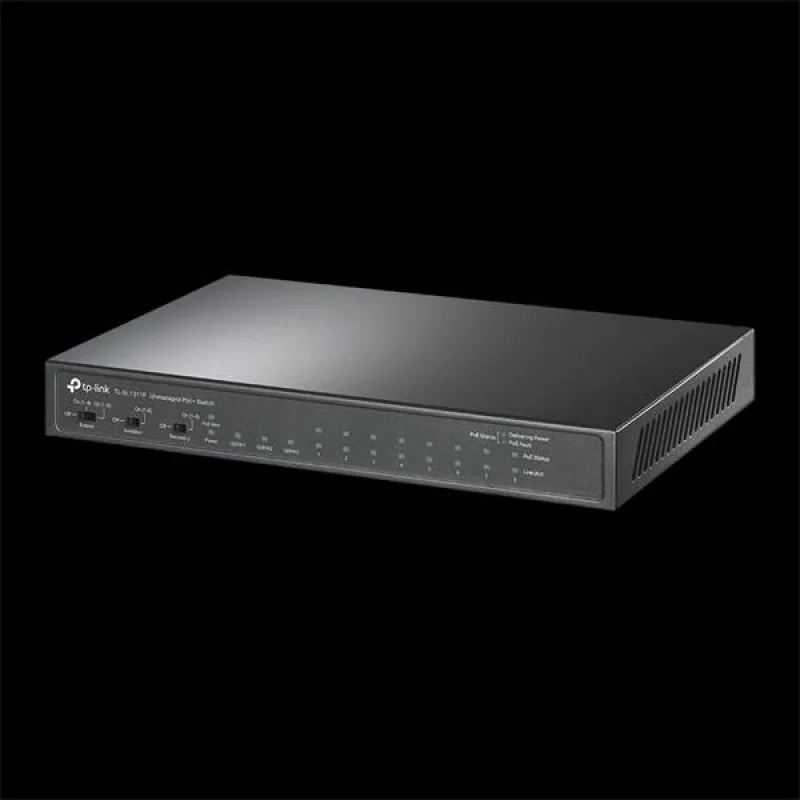 8-Port 10/100Mbps + 3-Port Gigabit Desktop Switch with 8-Port PoE+ PORT:…