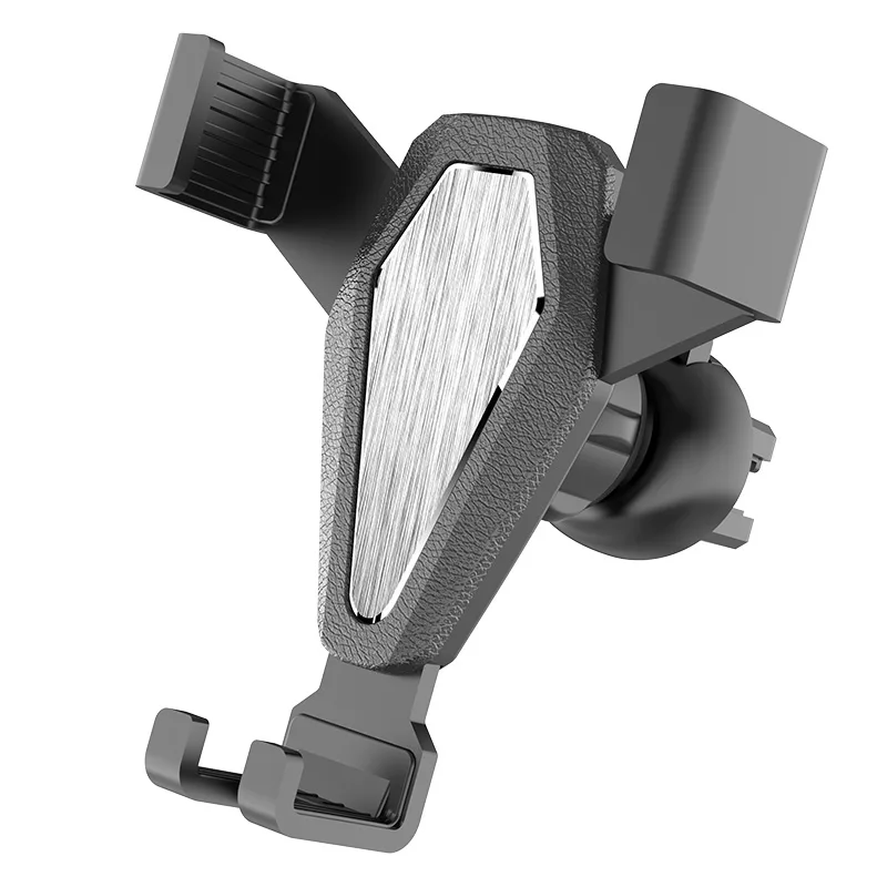 Gravitačný držiak na smartfón do auta, strieborný (YC07)