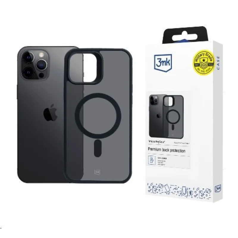 3mk ochranný kryt Smoke MagCase pro Apple iPhone 12 Pro Max 5903108563680