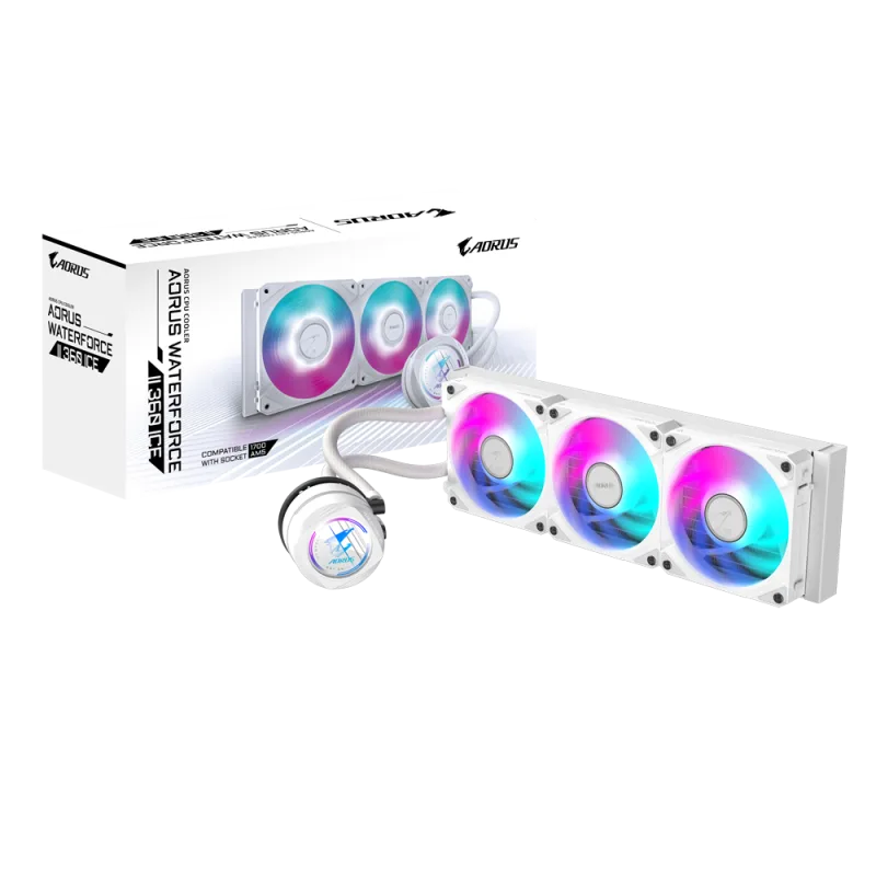 Gigabyte AORUS AIO liquid cooler CPU WATERFORCE II 360 ICE