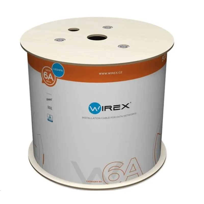 WIREX Instalační kabel CAT6 U/FTP LSOHFR / B2CA 500m cívka oranžový WIC-6…