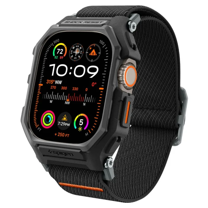 Puzdro Spigen Lite Fit Pro s remienkom pre Apple Watch Ultra 1/2 (49 mm) – matné čierne