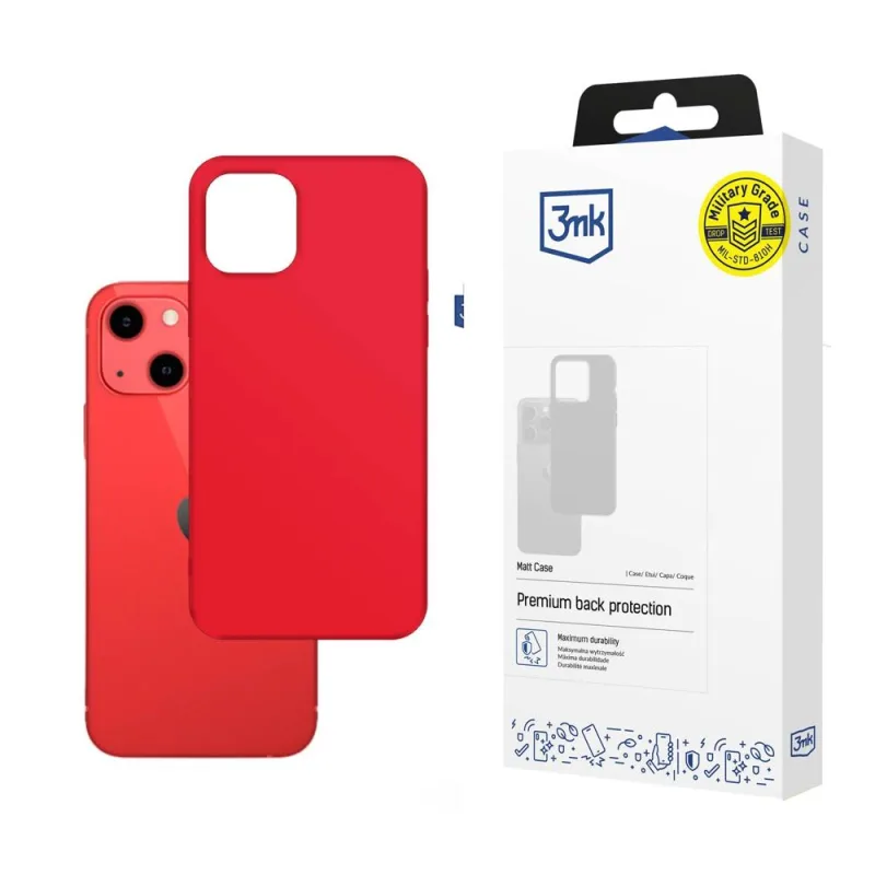 Apple iPhone 13 - 3mk matné puzdro jahodové