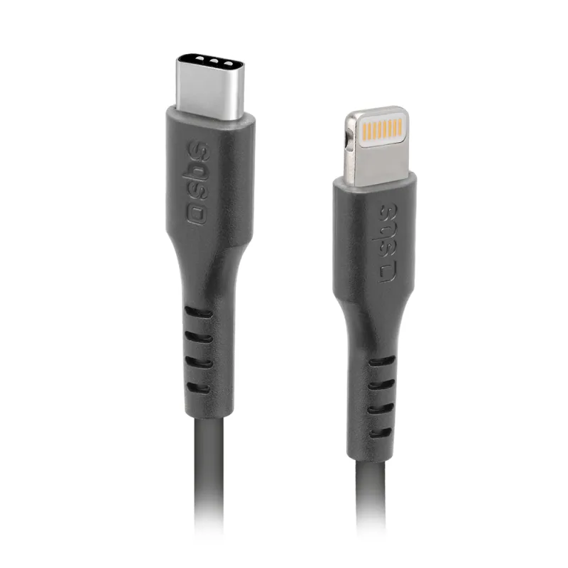 SBS TECABLELIGTC1K USB-C - Lightning kábel 1m - čierny