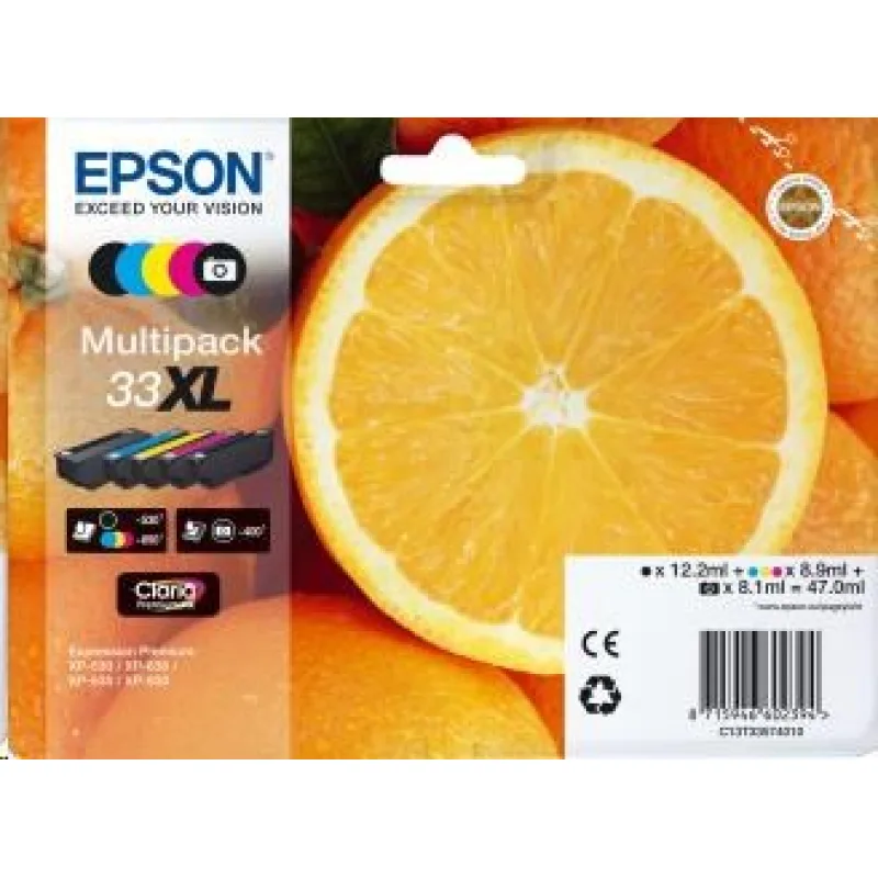 Atrament EPSON Multipack "Orange" 5 farieb 33XL Claria Premium Ink…