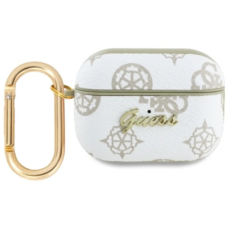 Guess GUAP2PG4GPH kryt AirPods Pro 2 (2022/2023) biely/biely 4G háčik