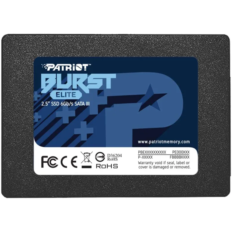 PATRIOT Burst Elite/ 120GB/ SSD/ 2.5"/ SATA/ 3R PBE120GS25SSDR