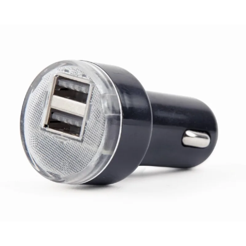 Gembird 2x USB nabíjačka do auta 2, 1 A, čierna EG-U2C2A-CAR-02