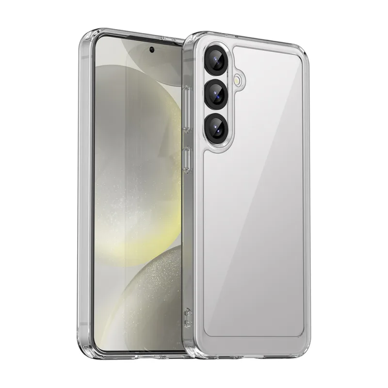 Puzdro Outer Space s gélovým rámom pre Samsung Galaxy S25+ – priehľadné