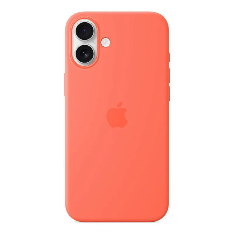 iPhone 16 Plus Silicone Case with MagSafe - Tangerine