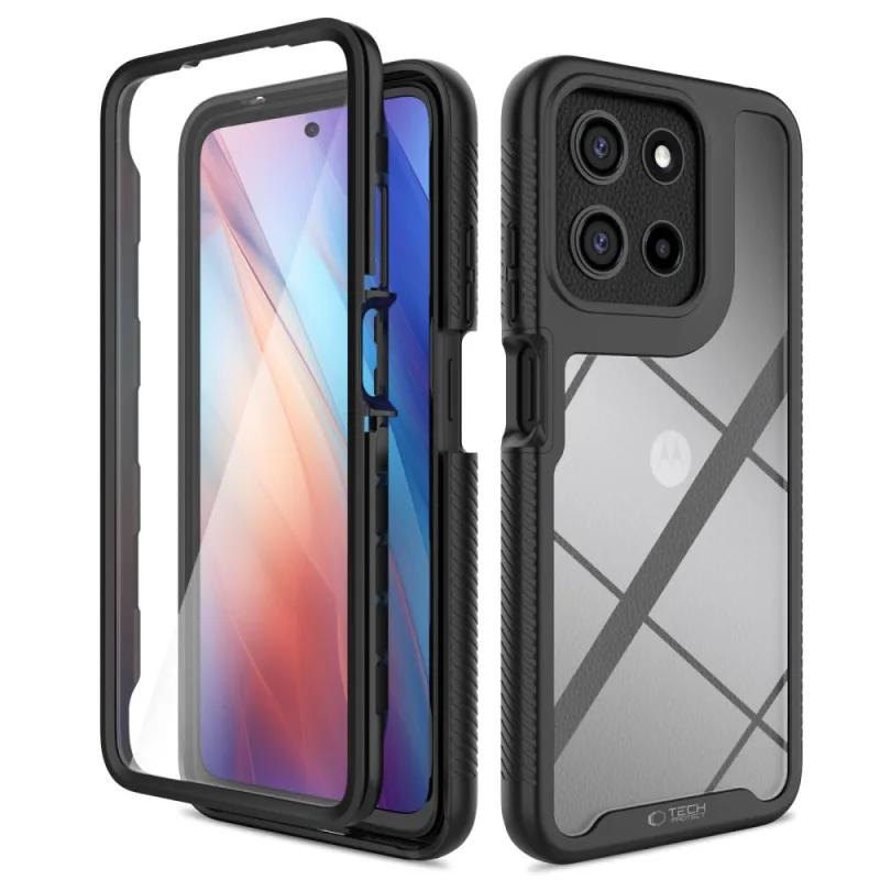 Ochranné puzdro Tech-Protect pre Motorola Moto G15 / G15 Power / G05 / E15 - čierne