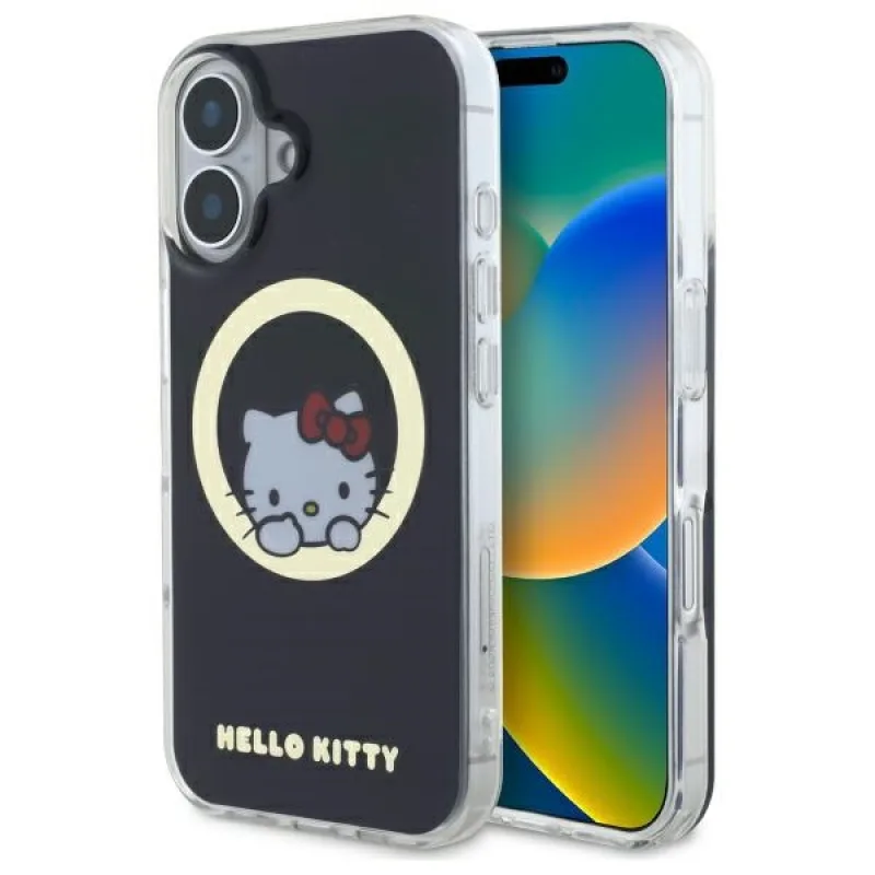 Puzdro Hello Kitty IML Sweet Kitty Magsafe na iPhone 16 – čierne