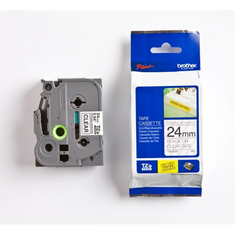 TZE-S151, priesvitná / čierna, 24mm TZES151