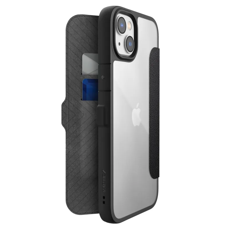Raptic X-Doria Urban Folio Case iPhone 14 Plus flipový kryt čierny