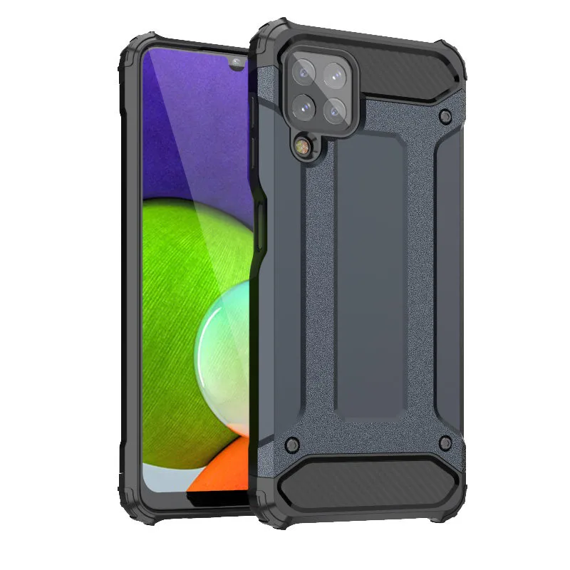 Hybrid Armor Case Pevný odolný kryt pre Samsung Galaxy A22 4G modrý