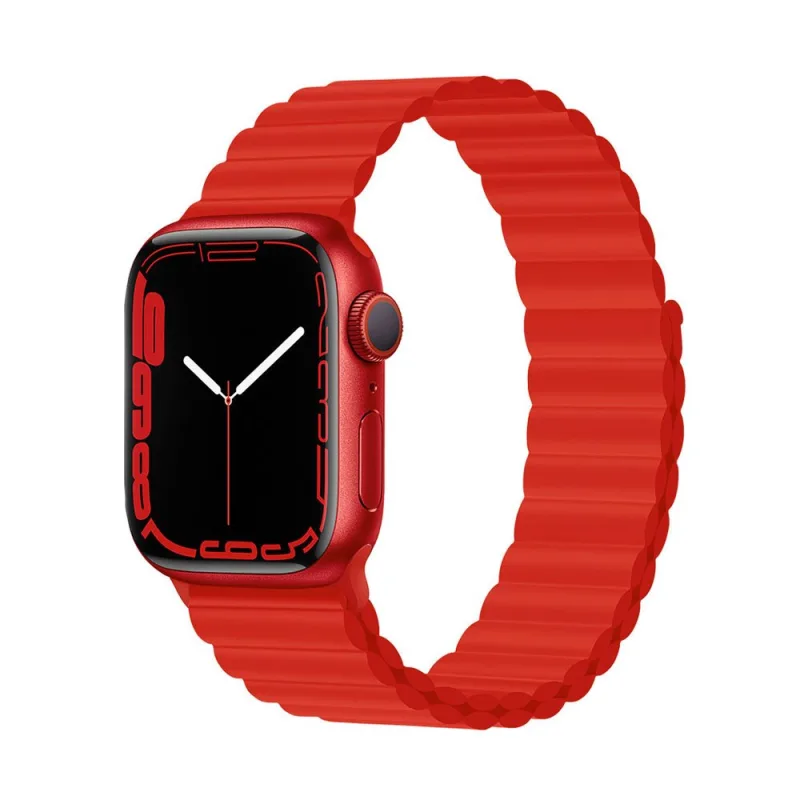 Devia remienok Deluxe Series Sport3 Silicone Magnet Band 40/41/42mm - Red…