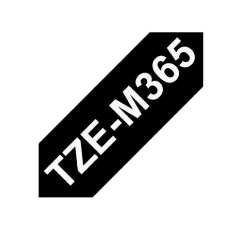 Brother TZEM365, biela/ čierna, 36mm TZEM365