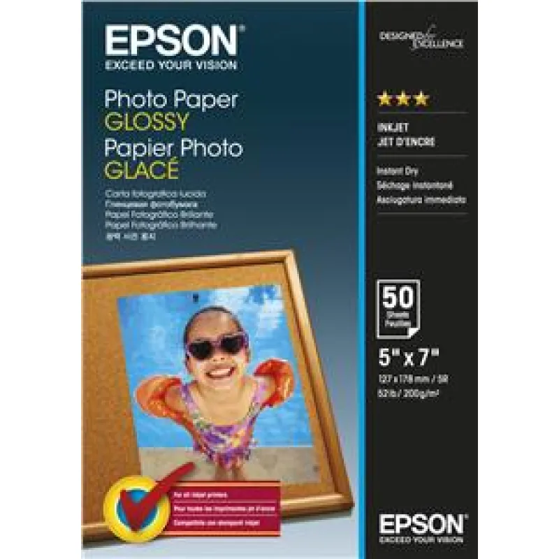 EPSON Photo Paper Glossy 13x18cm 50 listov c13s042545
