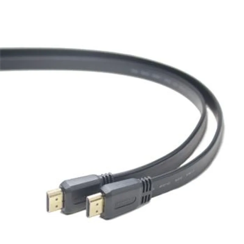 PremiumCord HDMI High Speed + Ethernet plochý kábel, pozlátené konektory,…