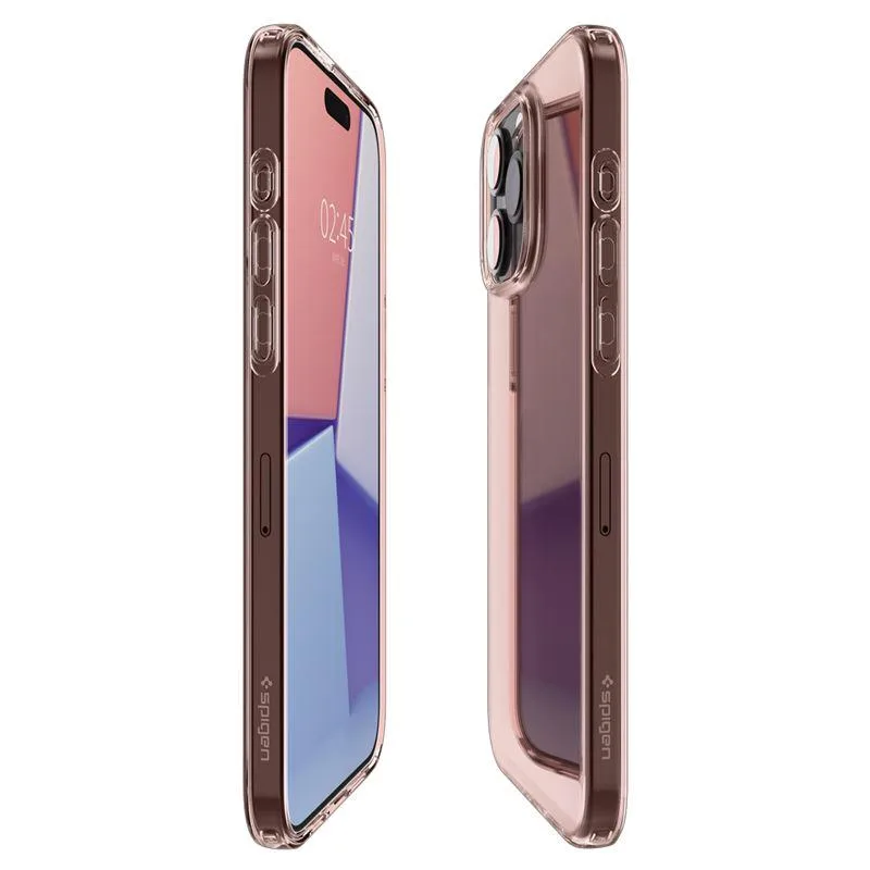 Puzdro Spigen Crystal Flex pre iPhone 15 Pro Max – ružové/transparentné
