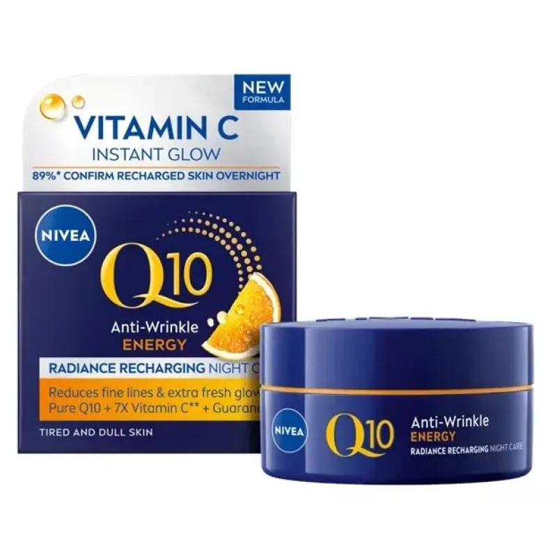 Nivea energizujúci nočný krém proti vráskam Q10 50ml