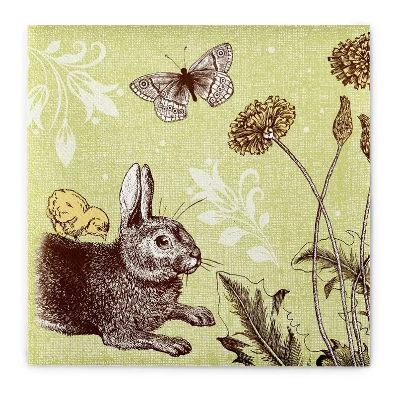 MANK 93631 obrúsky Airlaid Dinner 40x40cm Peter zelená 50ks