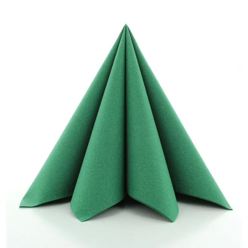 MANK 87495 obrúsky Airlaid Dinner 40x40cm Basic tmavozelená 50ks