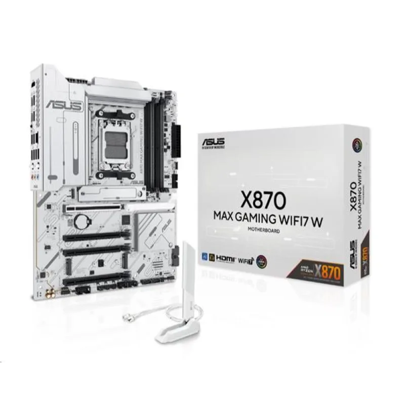 ASUS X870 MAX GAMING WIFI7 WHITE soc AM5 DDR5 X870 ATX 90MB1LZ0-M0EAY0