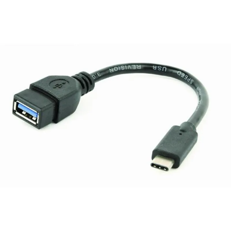 Gembird adaptér OTG USB-C (M) na USB A 3.0/2.0 (F), 0.2m kábel, čierny…