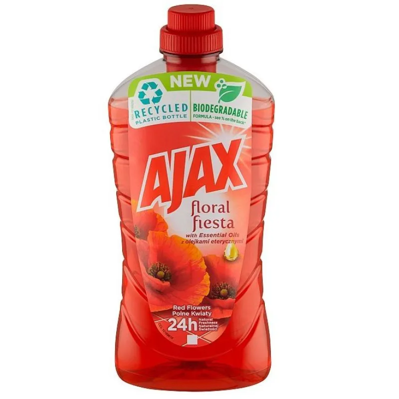 Ajax Floral Fiesta Red Flowers univerzálny čistiaci prostriedok 1 l