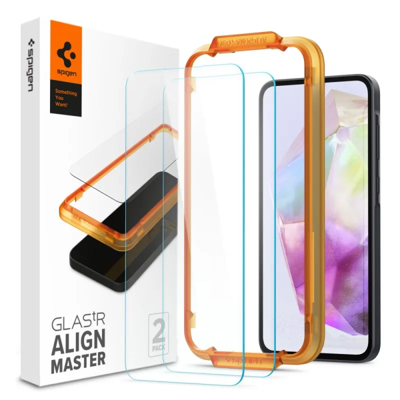 Balenie Spigen Glass tR AlignMaster 2 – Samsung Galaxy A35