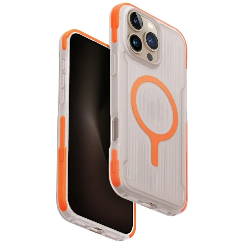Nabíjacie puzdro Uniq Combat Active Magclick pre iPhone 16 Pro Max - oranžové