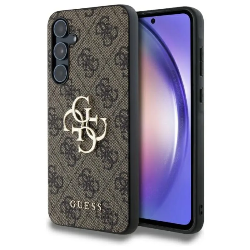 Puzdro Guess 4G Big Metal Logo pre Samsung Galaxy A55 - hnedé