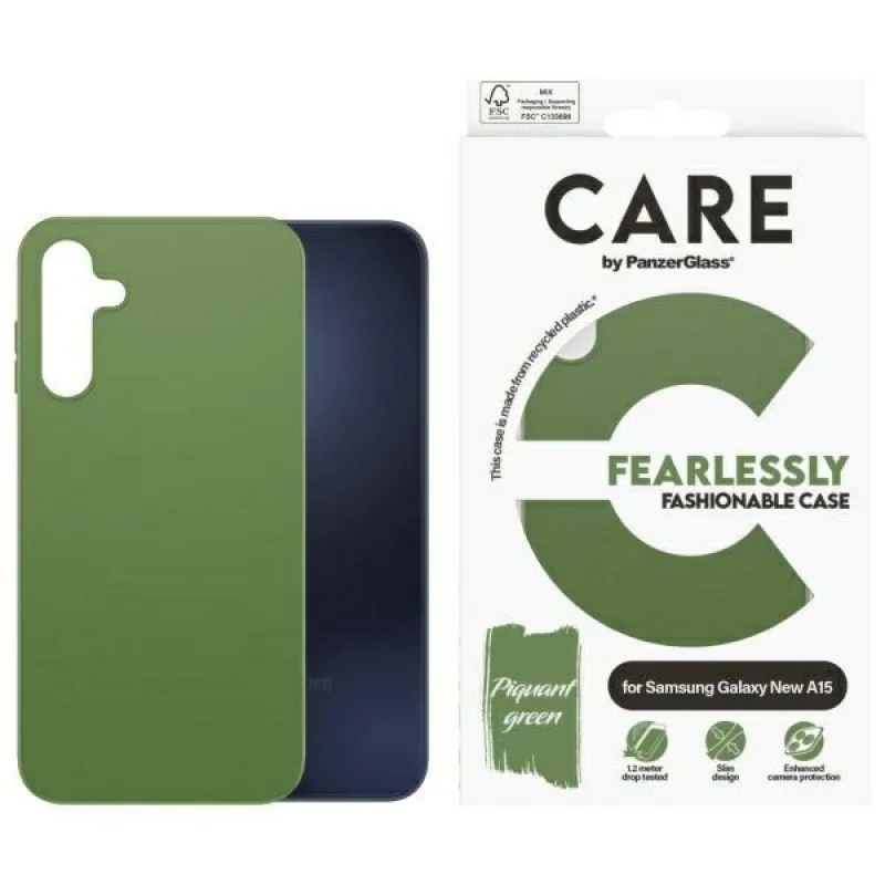 CARE by PanzerGlass Fashion Case pre Samsung Galaxy A16 / A16 5G - zelené