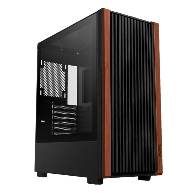1stCOOL G6 Noble Wood Decor TS, skrinka ATX, USB3.0, USB-C, priehľadnná…