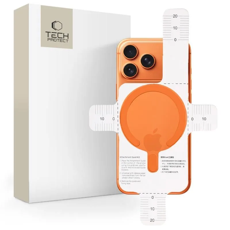 Magnetický krúžok MagSafe Tech-Protect MMP-200 na telefón – oranžový