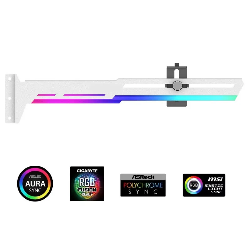 1stCool Podpěra GPU Kovový držák ARGB, bílá UP-H02-W-ARGB