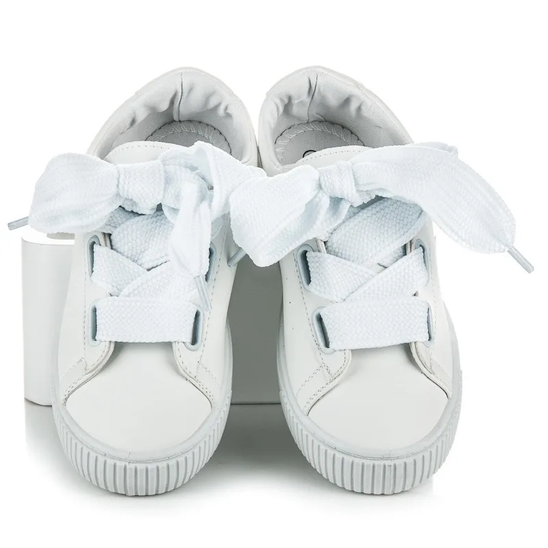 Dámske biele CREEPERS - T031-41W 38