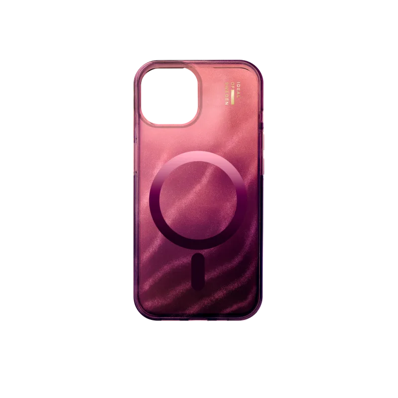 iDeal Fashion Clear Case MagSafe iPhone 13/14/15/ 16e Cherry Lacquer