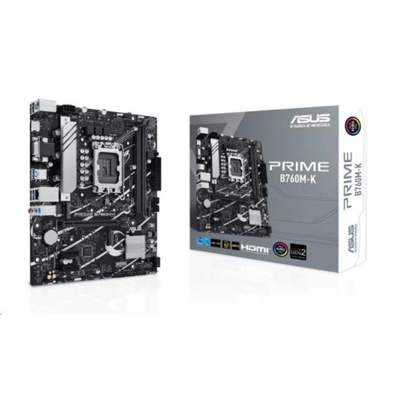 ASUS PRIME B760M-K soc 1700 DDR5 mATX D-Sub HDMI 90MB1FI0-M1EAY0