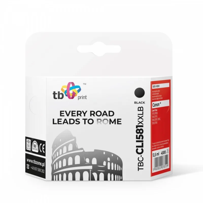 Ink. kazeta TB kompat. Canon CLI-581XXL, TBC-CLI581XXLB BK 100% new TBC…
