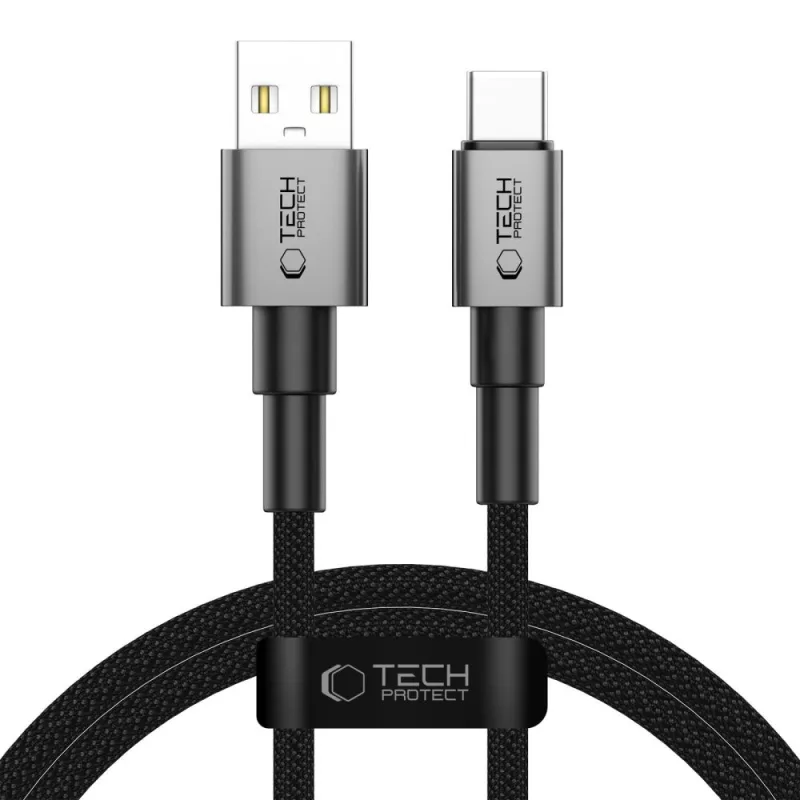 Kábel Tech-Protect UltraBoost DNA USB-A / USB-C 15W/3A 100 cm – sivý