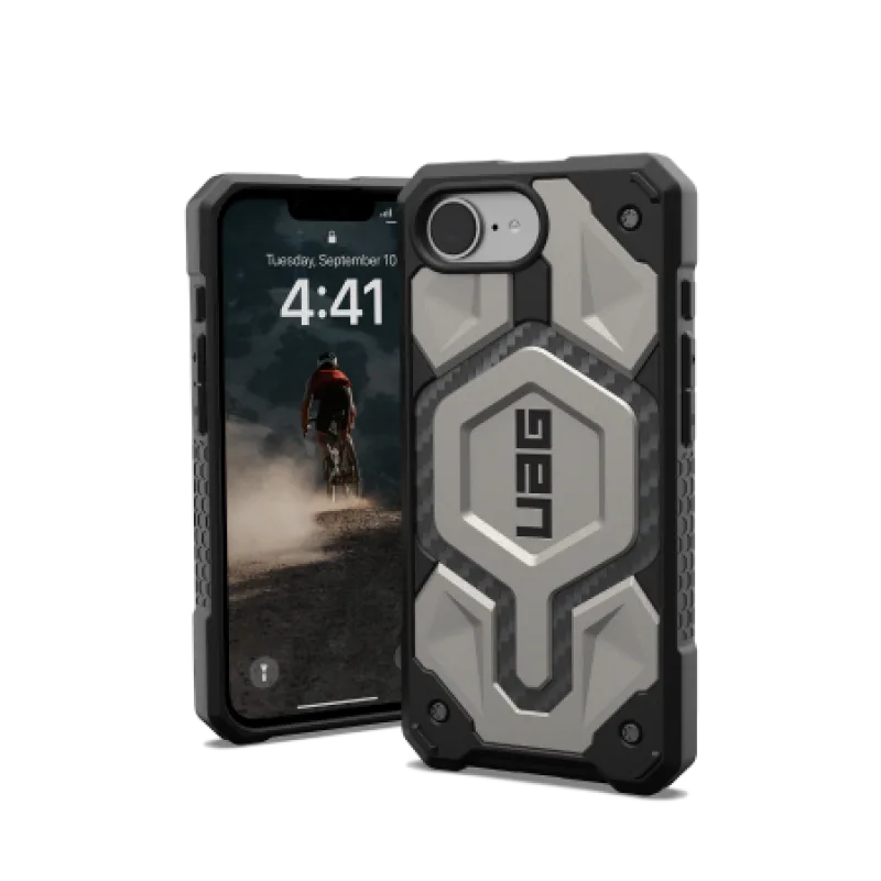Puzdro UAG Monarch Pro MagSafe pre iPhone 16e - titánové