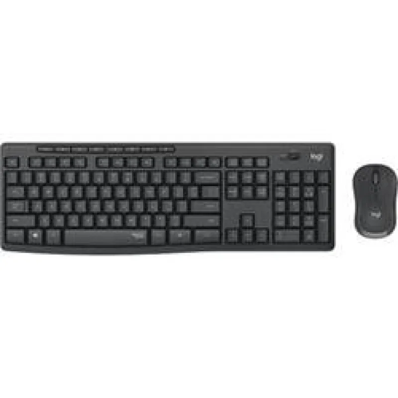 Logitech MK295 - tichá bezdrôtová klávesnica a myš, kombo, CZ/SK - grafitová