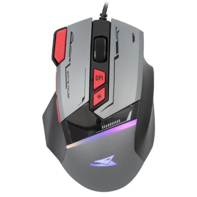 Baracuda Gaming mouse MANTA, 8D, 12800 dpi, grey
