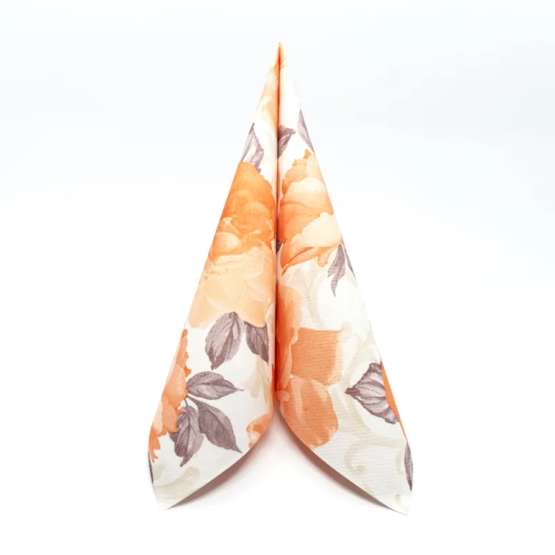 MANK 88376 obrúsky Airlaid Dinner 40x40cm Rosalie marhuľová 50ks